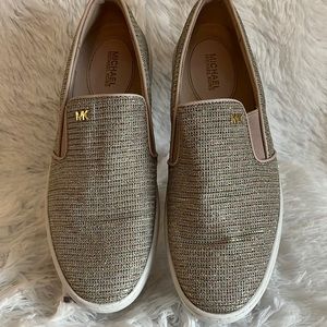 Michael by Michael Kors Multi-glitter Mesh Womens Deck/Sneaker Slip-on shoes.